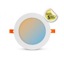 SLIMY CCT DOWNLIGHT DIAM 175MM 12W 3K/4K/6K DIM CONNECT ALU 5ANS (77676)