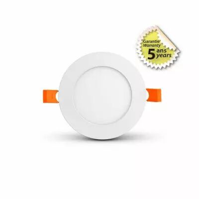 SLIMY II DOWNLIGHT DIAM 120MM 6W 3000K BLC 5ANS (100033)