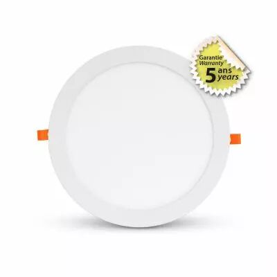 SLIMY II DOWNLIGHT DIAM 300MM 24W 4000K BLC 5ANS (100084)