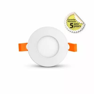 SLIMY II DOWNLIGHT DIAM 90MM 3W 4000K BLC 5ANS (100032)