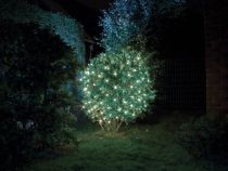 Smart Netlight LED - 1,2 x 1,2 m - 60 lampes blanches - fil vert - modulateur - piles non fournies (SML-LED-1.2X1.2-W)