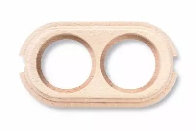 Socle 2 elements verticale avec 2 trous Garby & Dimbler 95x181x22mm H�tre sans vernis (30842002)