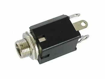 Socle 6.35mm mono avec interrupteur (CA043)