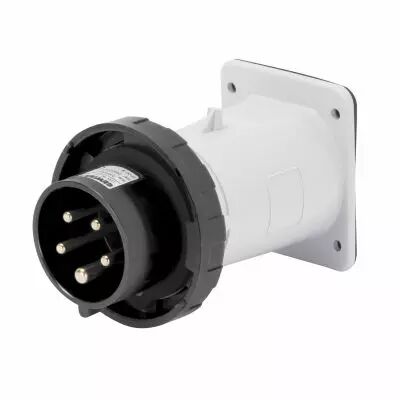 Socle de connecteur � �tanche - 3p+t 32a 500v 7h (GW60243)