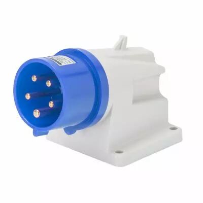 Socle de connecteur en saillie � 90� prot�g� - 3p+n+t 16a 230v 9h (GW60406)