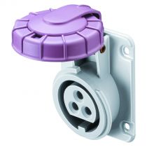 Socle de prise à encastrer à 10° étanche - 3p 16a 24v s.r. (GW62366)