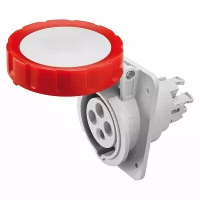 Socle de prise � encastrer � 10� �tanche - 3p+t 32a 400v 6h- montage et c�blage rapides (GW62242FH)