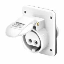 Socle de prise à encastrer à 10° protégé - 2p 16a 24/42v cc 10h (GW62273)