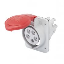 Socle de prise à encastrer à 10° protégé - 2p+t 16a 400v 9h- montage et câblage rapides (GW62208FH)
