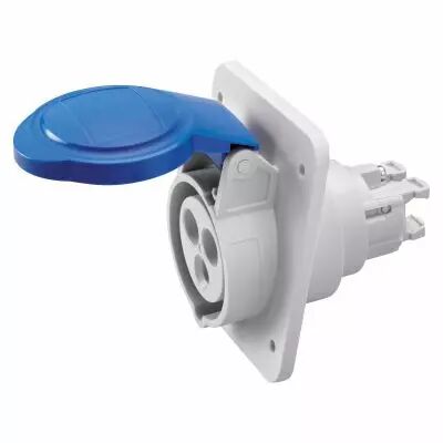Socle de prise � encastrer � 10� prot�g� - 2p+t 16a230v 6h- montage et c�blage rapides (GW62205FH)