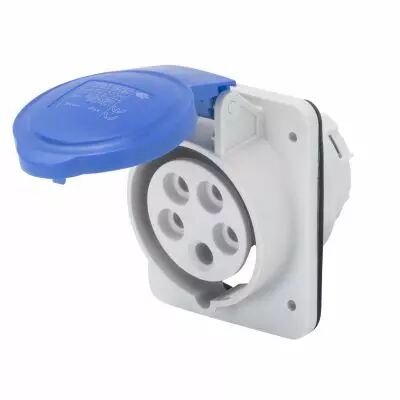 Socle de prise � encastrer � 10� prot�g� - 3p+n+t 16a 230v 9h (GW62207H)