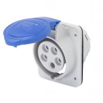 Socle de prise à encastrer à 10° protégé - 3p+n+t 16a 230v 9h (GW62207H)