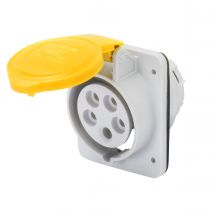 Socle de prise à encastrer à 10° protégé - 3p+t 32a 110 v 4h (GW62214H)