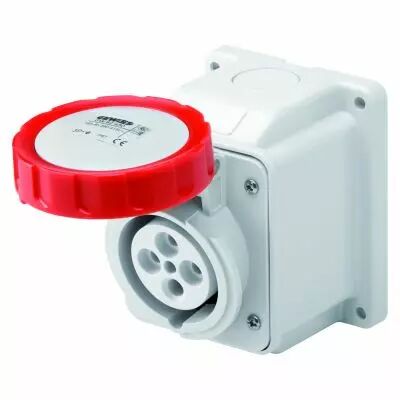 Socle de prise en saillie � 10� �tanche - 2p+t 16a 400v 9h (GW62429)