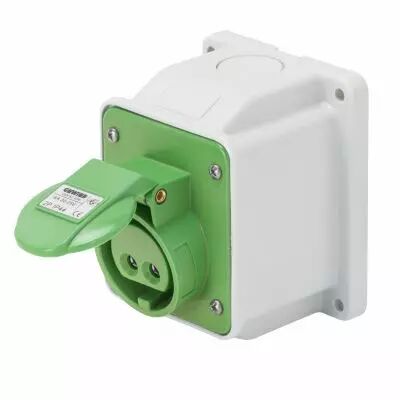 Socle de prise en saillie � 10� prot�g� - 2p 16a 24/42v 11h (GW62462)