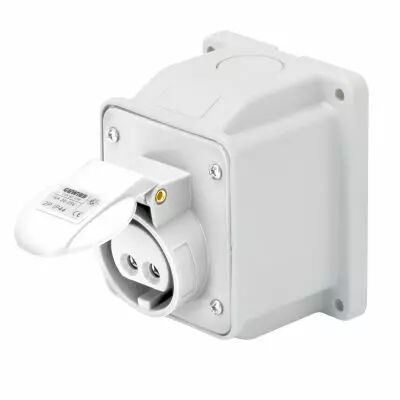 Socle de prise en saillie � 10� prot�g� - 2p 32a 42v 12h (GW62467)