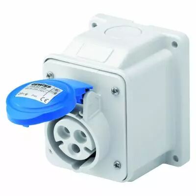 Socle de prise en saillie � 10� prot�g� - 2p+t 16a 220v 6h (GW62404)