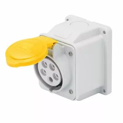 Socle de prise en saillie � 10� prot�g� - 3p+n+t 32a 110 v 4h (GW62414)