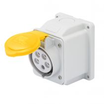 Socle de prise en saillie à 10° protégé - 3p+n+t 32a 110 v 4h (GW62414)