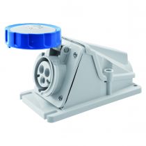 Socle de prise en saillie à 90° étanche - 2p+t 16a 230v 6h (GW62499)