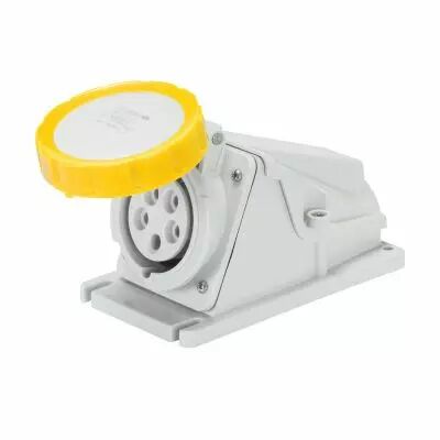 Socle de prise en saillie � 90� �tanche - 2p+t 32a 110 v 4h (GW62508)