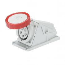 Socle de prise en saillie à 90° étanche - 3p+t 32a 380-400v 3h (GW62557)
