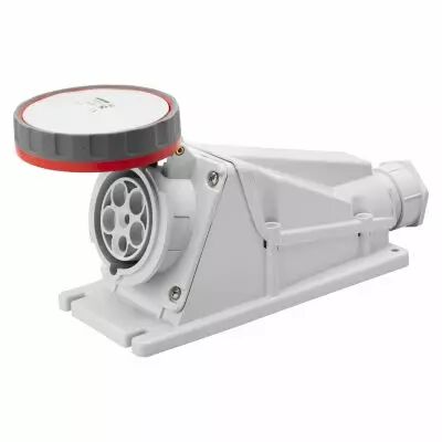 Socle de prise en saillie � 90� �tanche - 3p+t 63a 400v 6h (GW63526)
