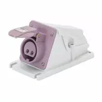 Socle de prise en saillie à 90° protégé - 2p 16a 24v s.r. (GW62538)