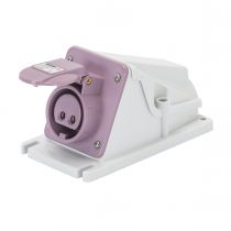 Socle de prise en saillie à 90° protégé - 3p 16a 24v s.r. (GW62539)