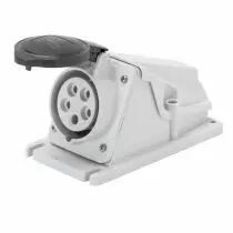 Socle de prise en saillie à 90° protégé - 3p+n+t 16a 500v 7h (GW62484)