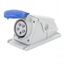 Socle de prise en saillie à 90° protégé - 3p+t 16a 230v 9h (GW62478)