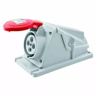 Socle de prise en saillie � 90� prot�g� - 3p+t 32a 400v 6h (GW62492)