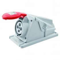 Socle de prise en saillie à 90° protégé - 3p+t 32a 400v 6h (GW62492)