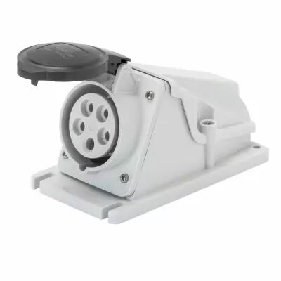 Socle de prise en saillie � 90� prot�g� - 3p+t 32a 500v 7h (GW62494)