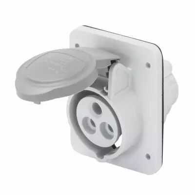 SOCLE PRISE 10� HP IP44 2P+T 16A >50�250Vcc3H (GW62816H)