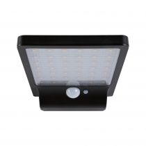 Solar Applique d\'extérieur LED Solveig détecteur de mouvement inclus IP44 3000K 350lm Noir (95393)