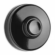 Sonnette avec bouton pousoir en bak�lite noire