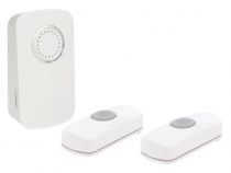 SONNETTE SANS FIL À PILES - 2 BOUTONS (EDMTW)
