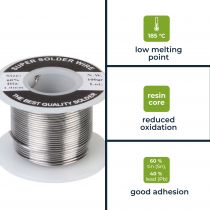 Soudure 60/40 1mm 100g (SOLD100G)