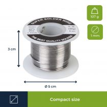Soudure 60/40 1mm 100g (SOLD100G)