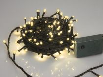 Sparkle Light LED - 12 m - 160 lampes blanc chaud - fil vert - modulateur (SP-LED-12-160-24V-UW)
