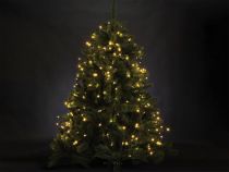 Sparkle Light LED - 12 m - 160 lampes blanc chaud - fil vert - modulateur (SP-LED-12-160-24V-UW)