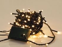 Sparkle Light LED - 8 m - 120 lampes blanc chaud - fil vert - modulateur (SP-LED-8-120-24V-UW)