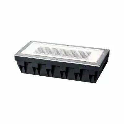 Special Encastr� kit solaire sol Box IP67 LED 1x0,6W 200x100mm clair acier/polycarbonate (93775)