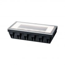 Special Encastré kit solaire sol Box IP67 LED 1x0,6W 200x100mm clair acier/polycarbonate (93775)