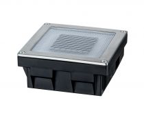 Special Encastré kit solaire sol Cube IP67 LED 1x0,24W 100x100mm clair acier/polycarbonate (93774)