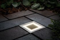 Special Encastré kit solaire sol Cube IP67 LED 1x0,24W 100x100mm clair acier/polycarbonate (93774)