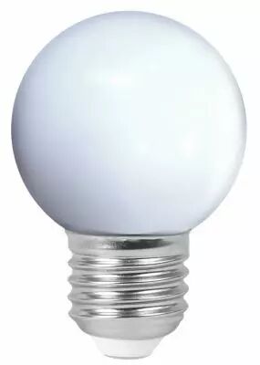 Sph�rique - coloris blanc LED 1W E27  30-60lm  (162040)