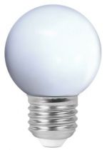 Sphérique - coloris blanc LED 1W E27  30-60lm  (162040)