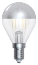 Sphérique G45 Filament LED \ Calotte Argentée\  4W E14 2700K 350Lm Dimmable  (15647)